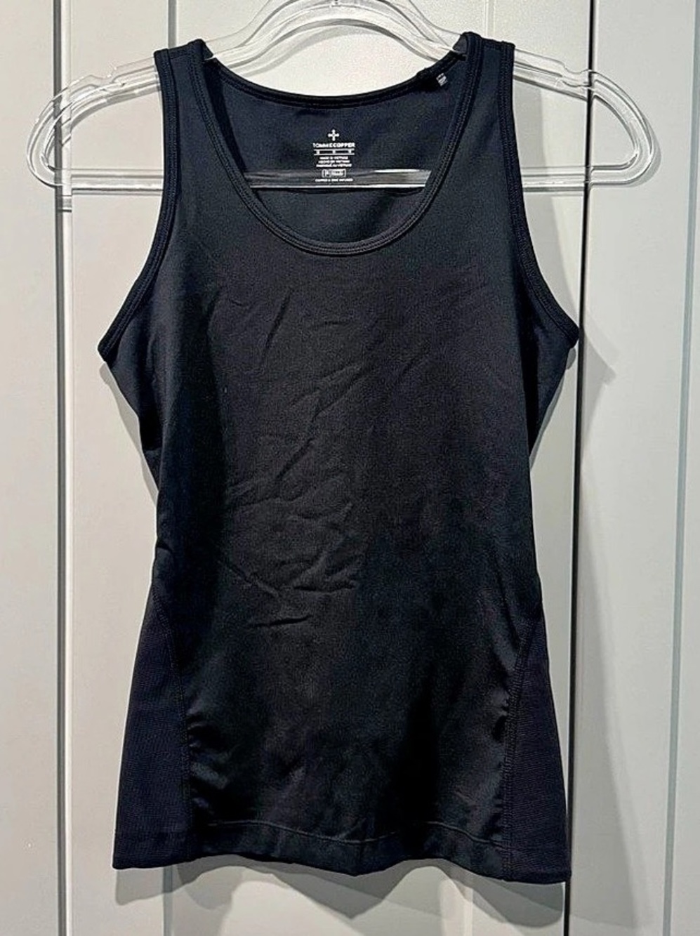 Tommy Copper Black Compression Tank Size Medium Like New